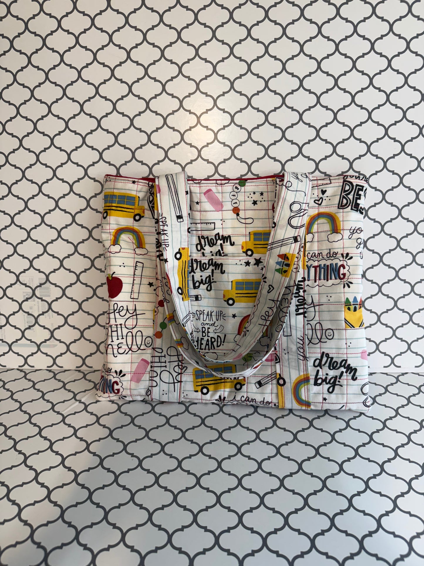 Small Teacher Tote Bag