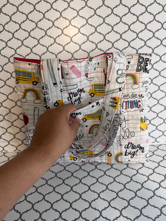 Small Teacher Tote Bag